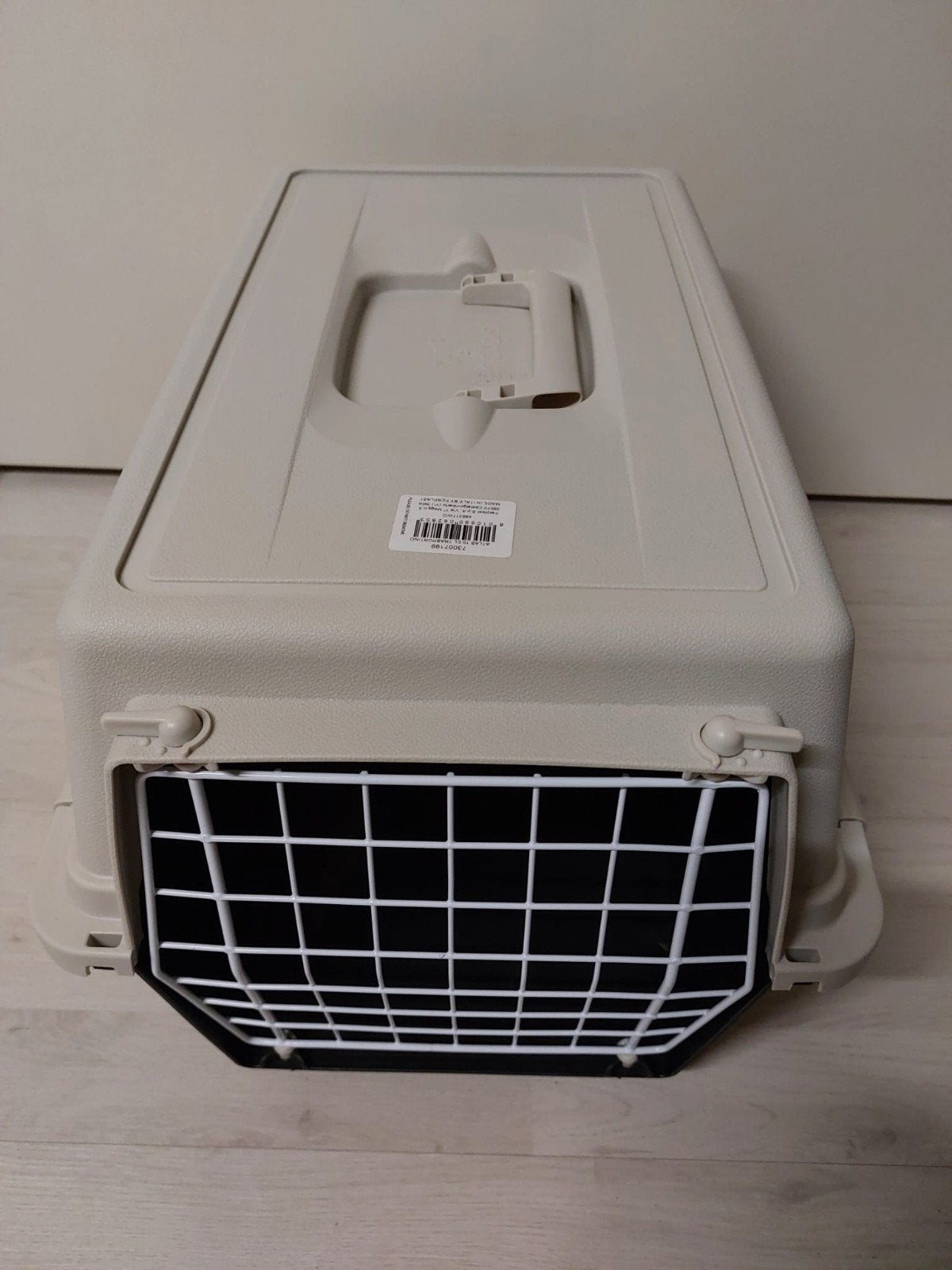 Transport bak voor hond of kat, Ophalen