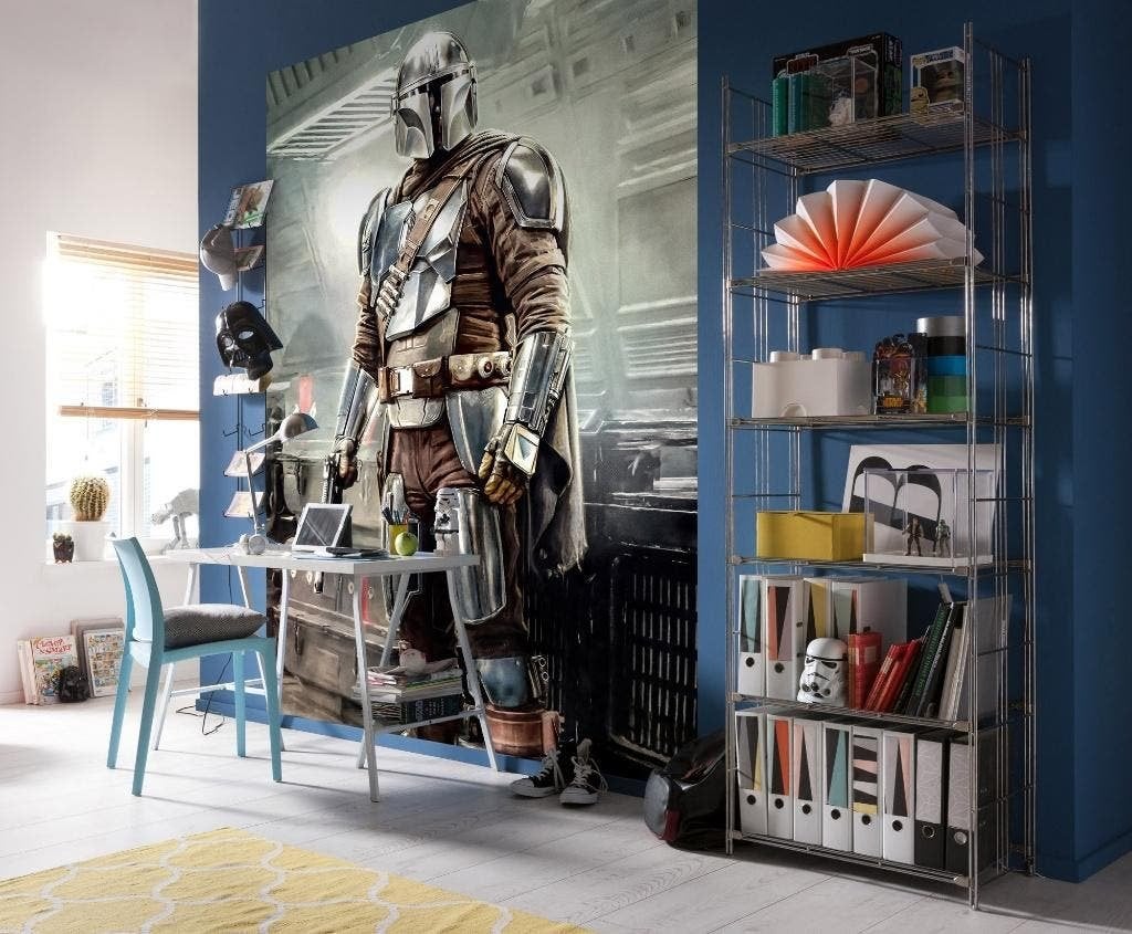 Star Wars Vlies Behang - 200x280 - Mandalorian Fight Posture, Collections, Envoi, Neuf, Autres types
