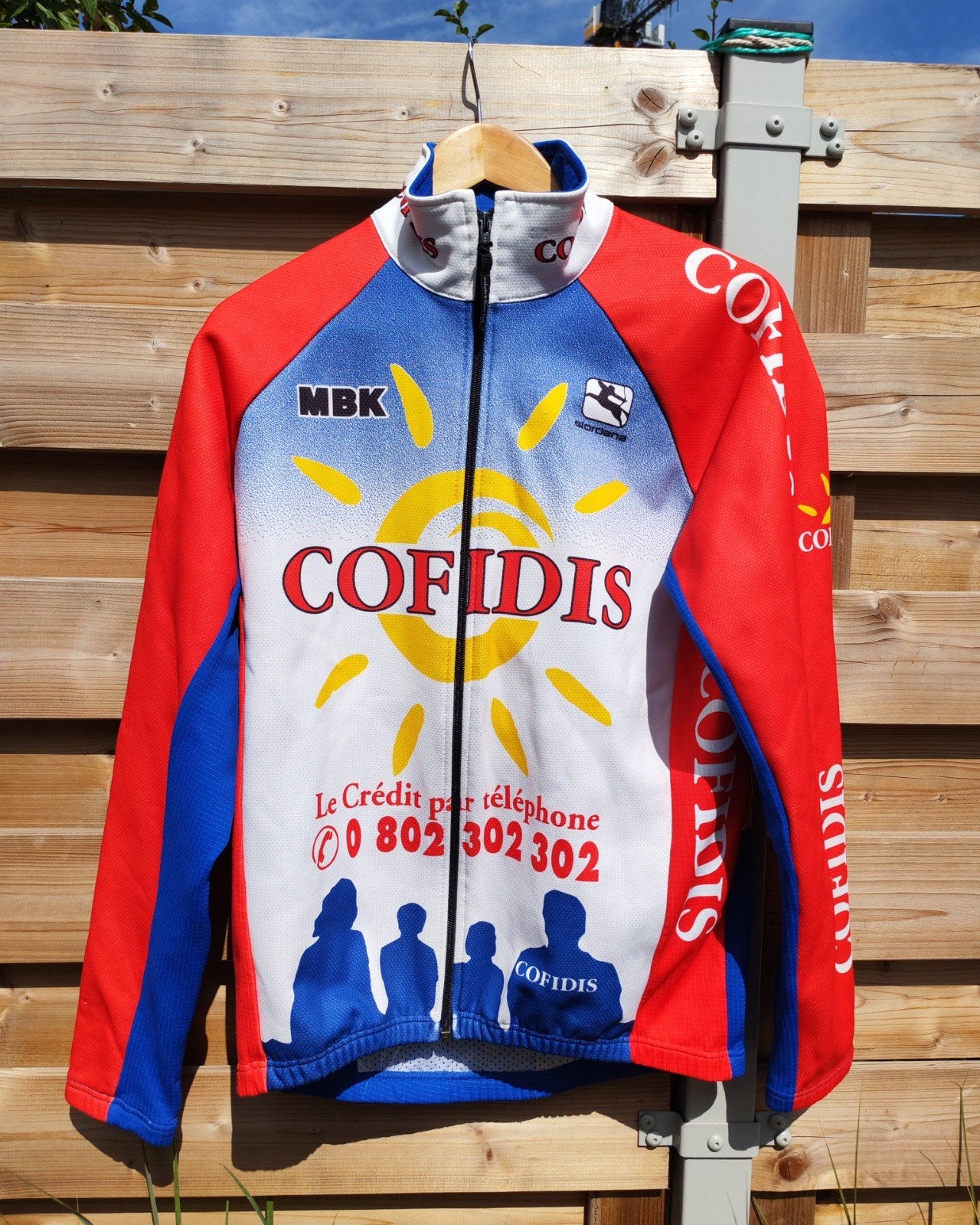 Cofidis prachtige vintage jas wielerjas, Enlèvement ou Envoi