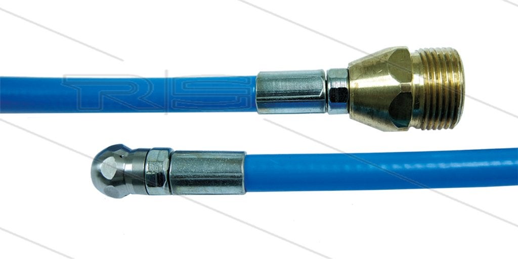 Blauwe Rioolslang 20m met M22 Wartel 250 Bar, Verzenden