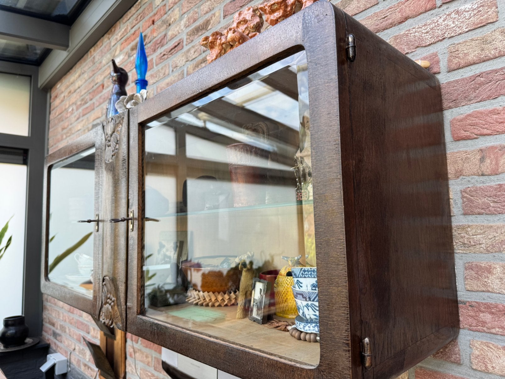 Hangkastje met geslepen glas, Ophalen, Gebruikt