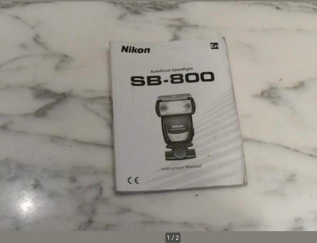 Nikon SB-800 Instruction manual handleiding, Audio, Tv en Foto, Foto | Flitsers, Ophalen of Verzenden, Zo goed als nieuw, Nikon