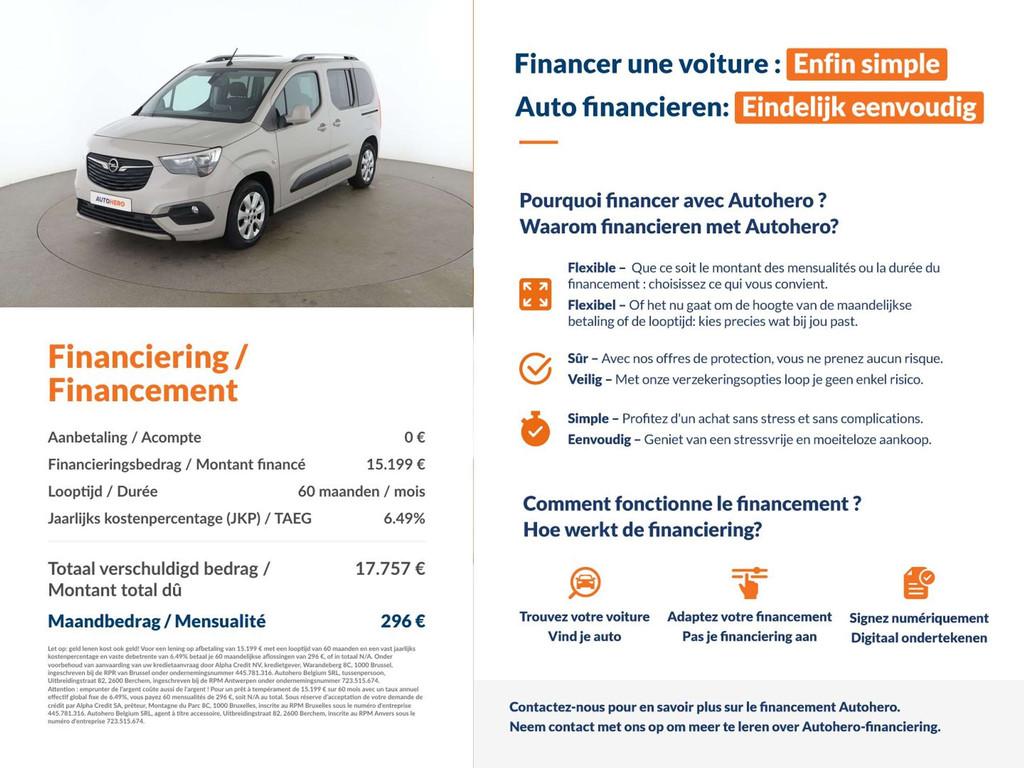 Opel Combo Life 1.5 CDTI Edition (bj 2019, automaat), Auto's, Stof, Gebruikt, 1505 kg, 96 kW
