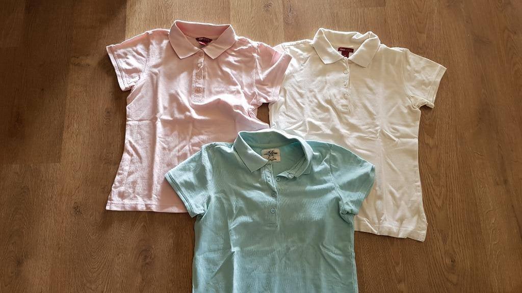 witte, lichtroze, roze en lichtblauwe polo H&M maat smal, Vêtements | Femmes, Manches courtes, H&M, Enlèvement ou Envoi, Rose