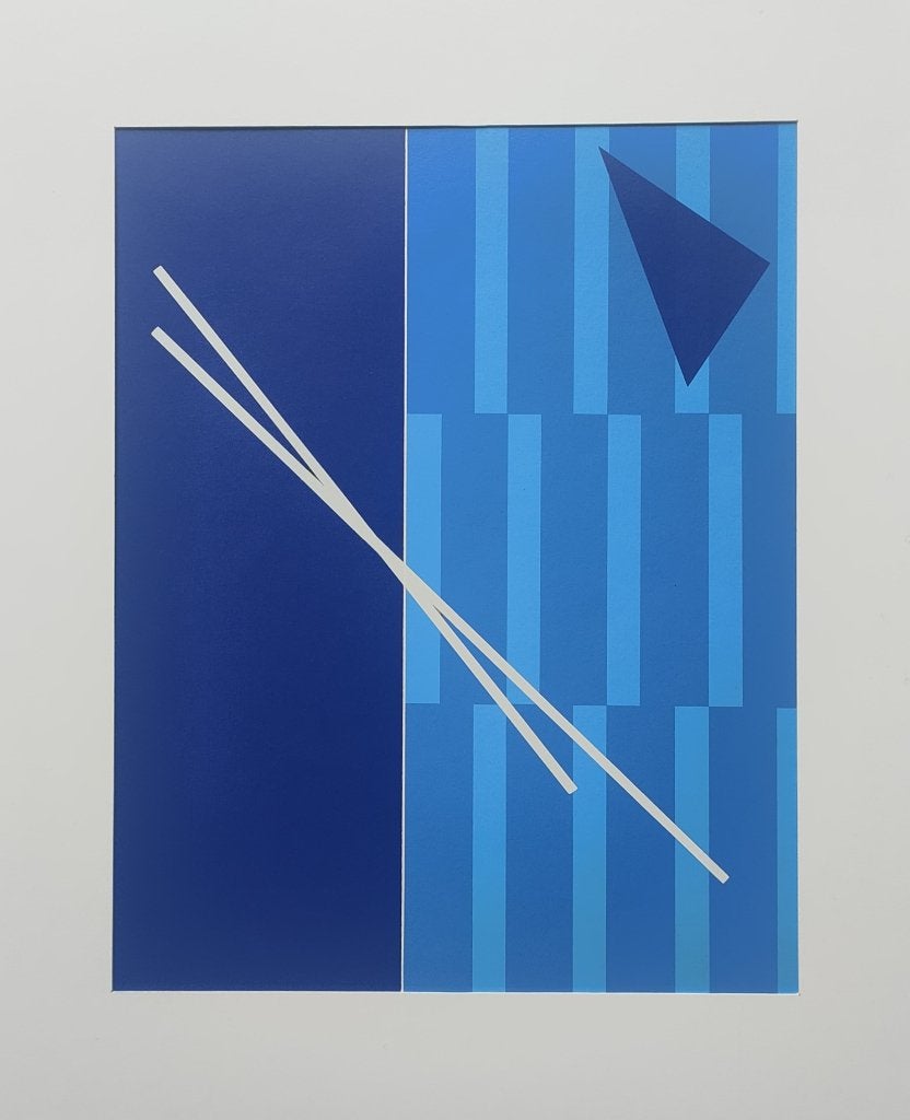 ABSTRACTION GEOMETRIQUE (Grand format) /Cachet d'Atelier., Antiquités & Art, Art | Lithographies & Sérigraphies, Sérigraphie, Enlèvement