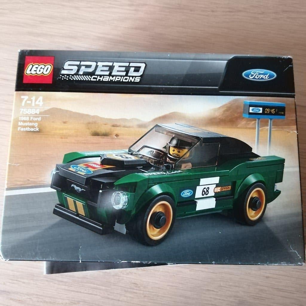 lego Speed Champions 75884 + doos en boekje, Inclusief instructies, Gebruikt, Lego, Speed Champions