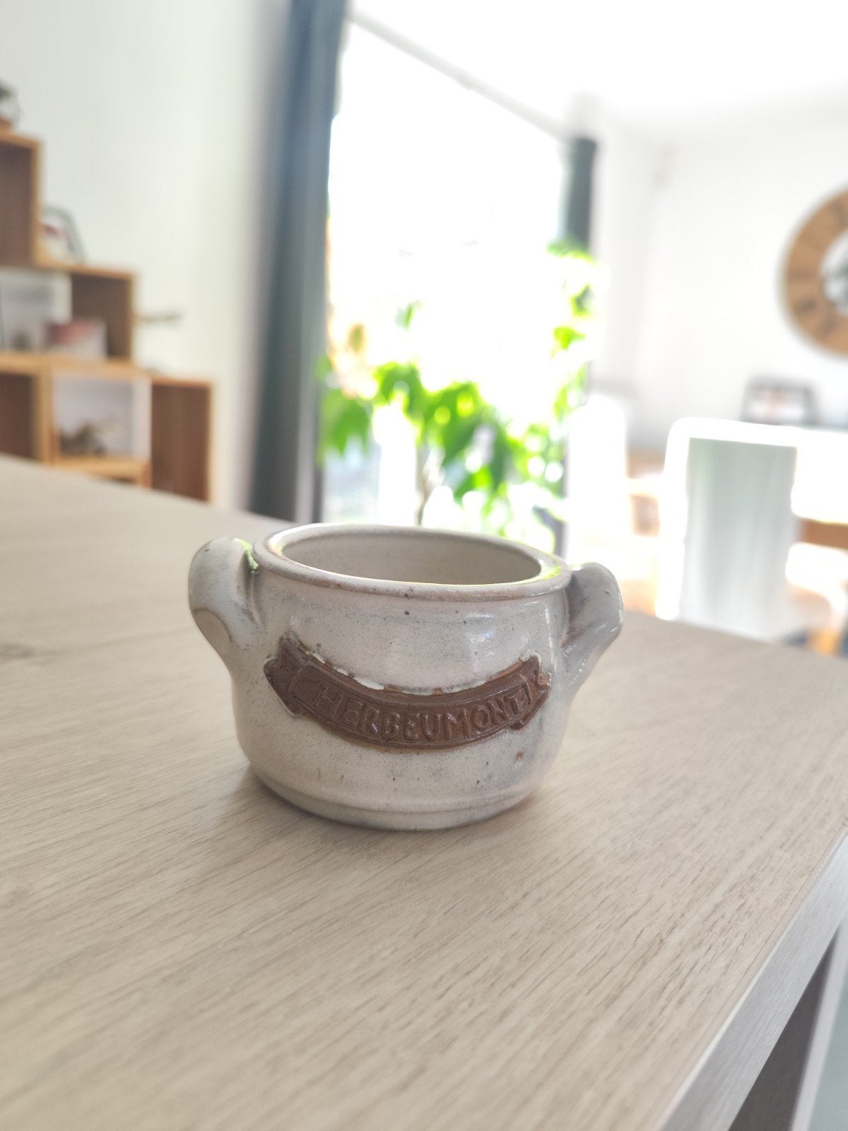 Mini pot à anses en grès de Bouffioulx – Signé Dubois, Enlèvement ou Envoi
