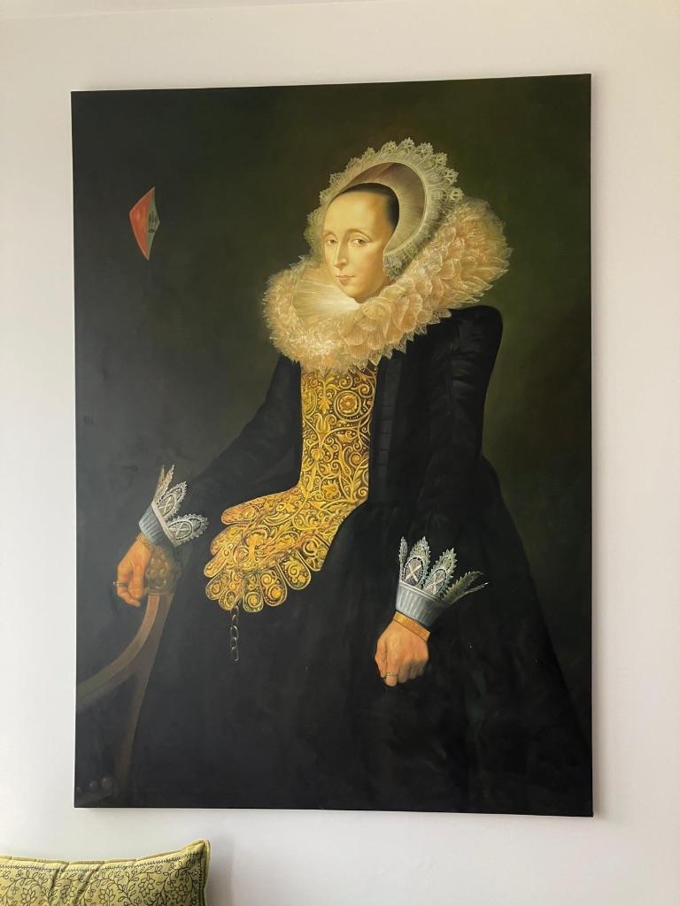 Schilderij barok 174  124 cm, Ophalen