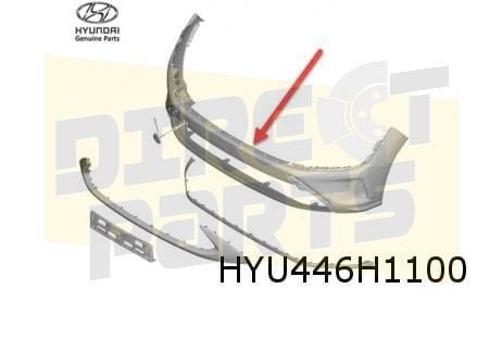 Hyundai Kona (2/21-) voorbumper (Hybrid/ice) (te spuiten) Or, -, Voor, -, Nieuw