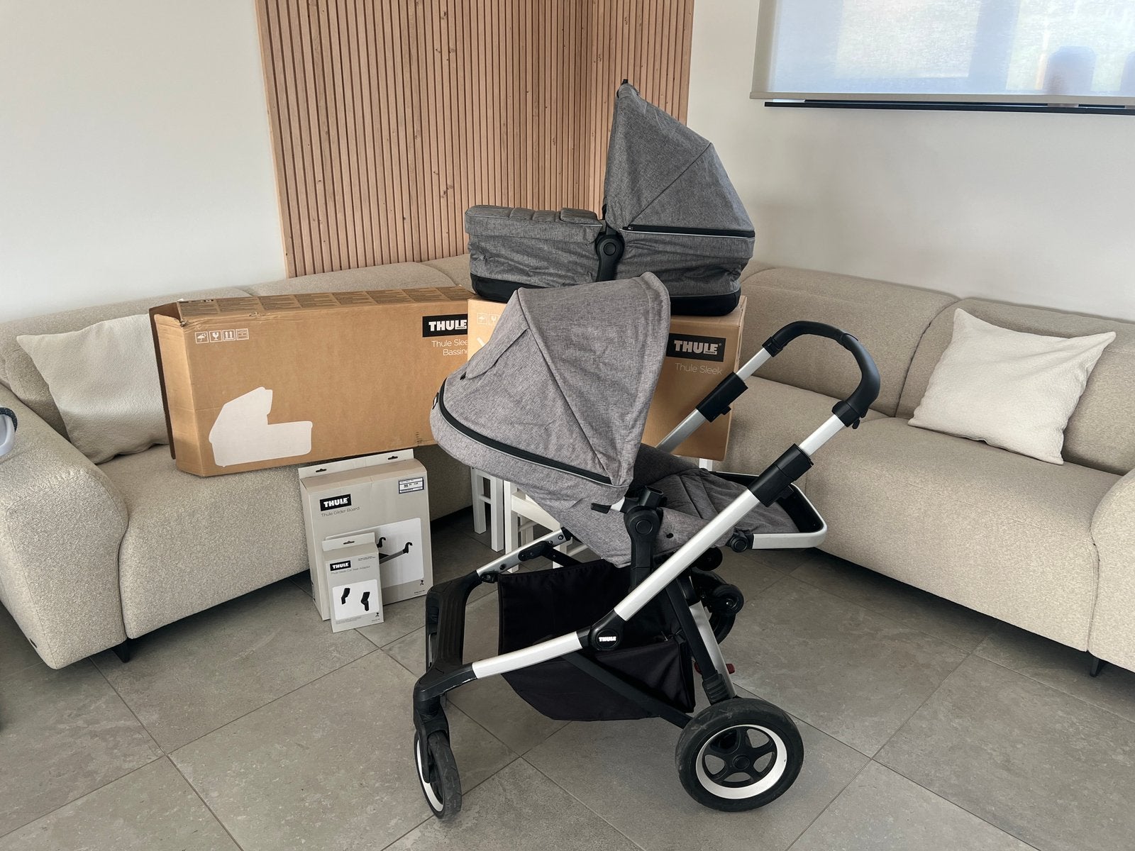 Poussette Thule Sleek, Enlèvement, Utilisé, Poussette, Pneus