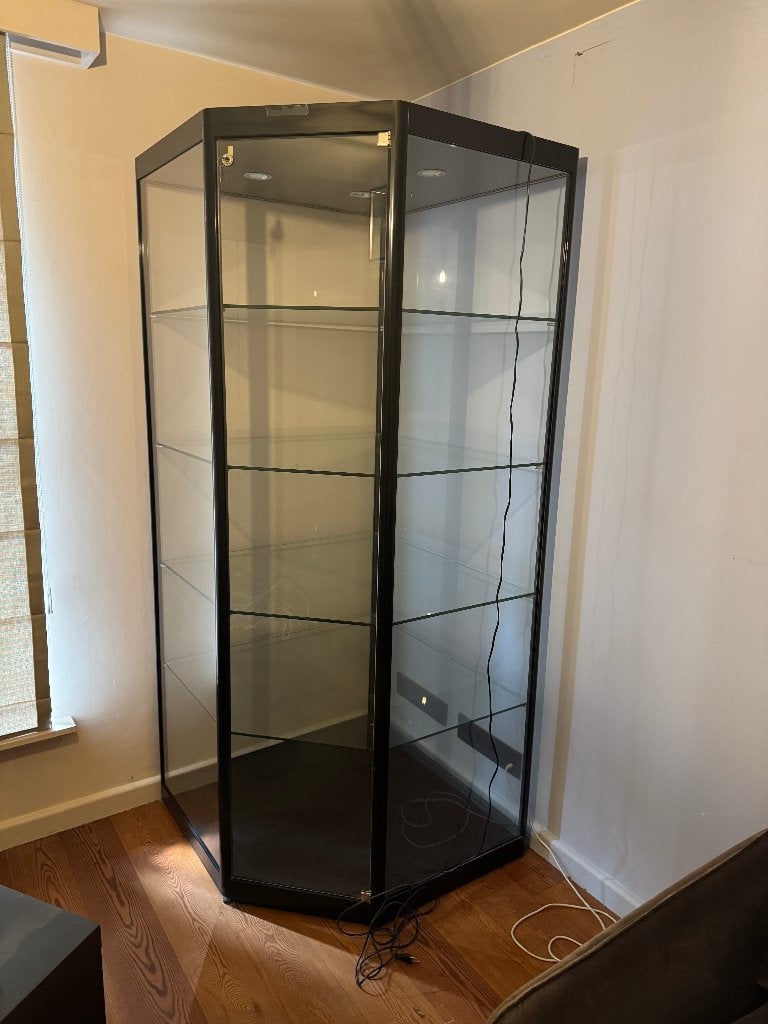 vitrinekast, Huis en Inrichting, Kasten | Vitrinekasten, Ophalen, Gebruikt, 50 tot 100 cm, Glas
