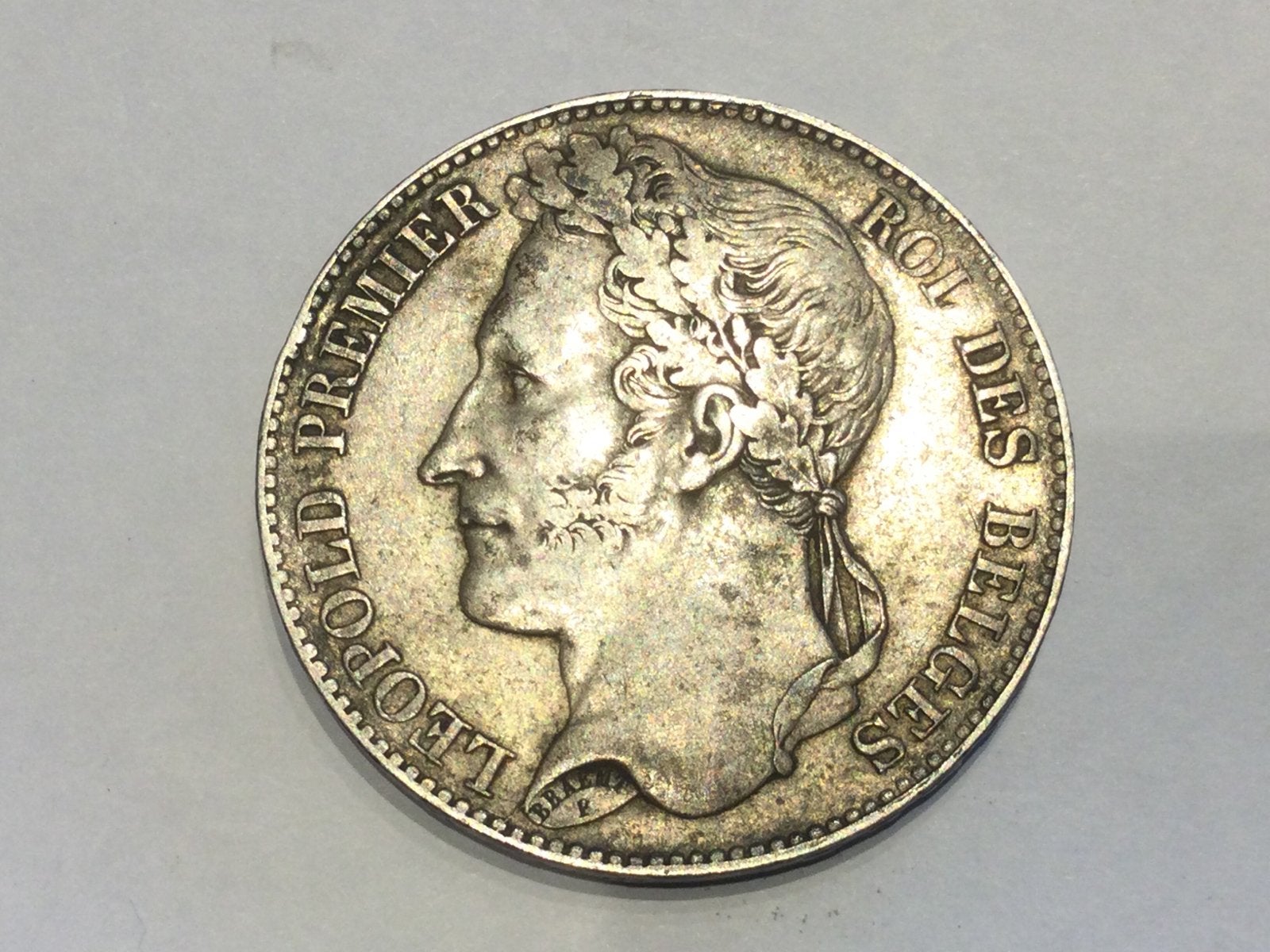 België 5 Frank 1848 Leopold I zilver, Ophalen of Verzenden, Zilver