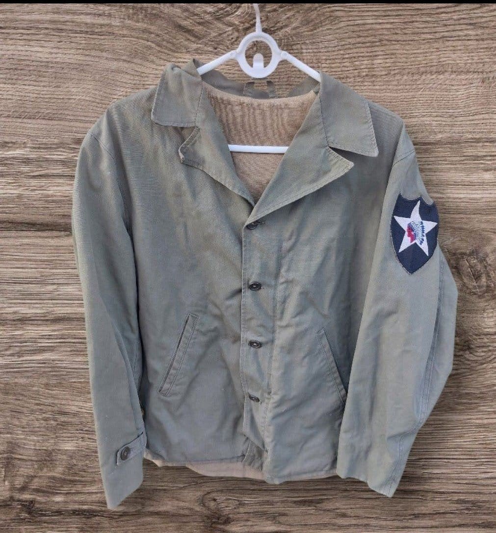 Franse "in-theater" gemaakte M41-stijl jas, Ophalen of Verzenden, Landmacht, Kleding of Schoenen