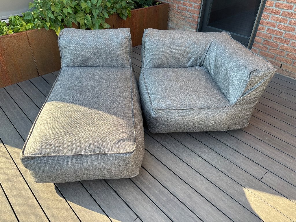 Salon de jardin Blomus Grow gris anthracite, Jardin & Terrasse, Ensembles de jardin, Chaise, Salons de jardin, Comme neuf, Enlèvement