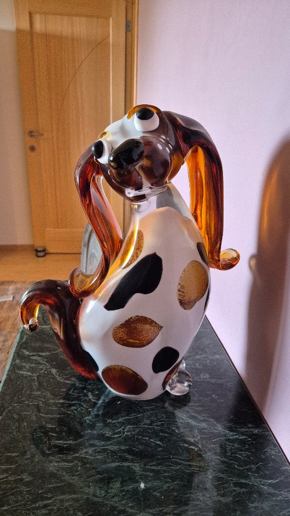 Glaswerk hond (xl) Murano stijl, Antiek en Kunst, Ophalen