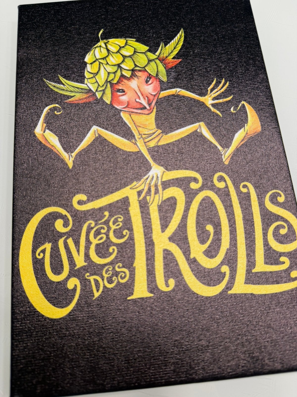 Impression sur toile encadrée Cuvée des Trolls 2 - Vintage, Collections, Enlèvement ou Envoi, Neuf, Panneau, Plaque ou Plaquette publicitaire