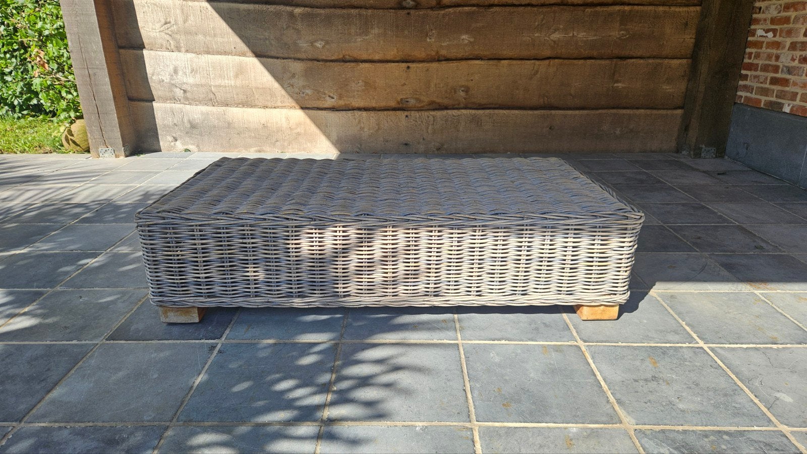 Rieten salontafel, Huis en Inrichting, Tafels | Salontafels, Ophalen