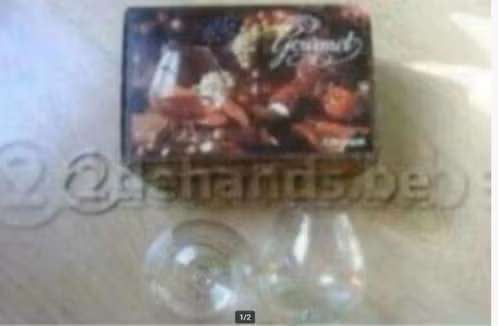 2 cognac glazen- Gourmet Bouquet - Royal Leerdam, Ophalen of Verzenden, Nieuw, Borrel- of Shotglas