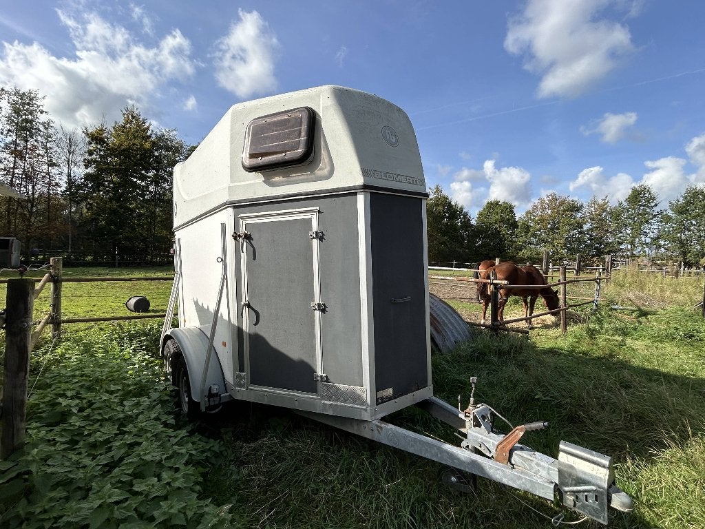 paardentrailer Blomert, Ophalen, Gebruikt, Hout, 2-paards trailer