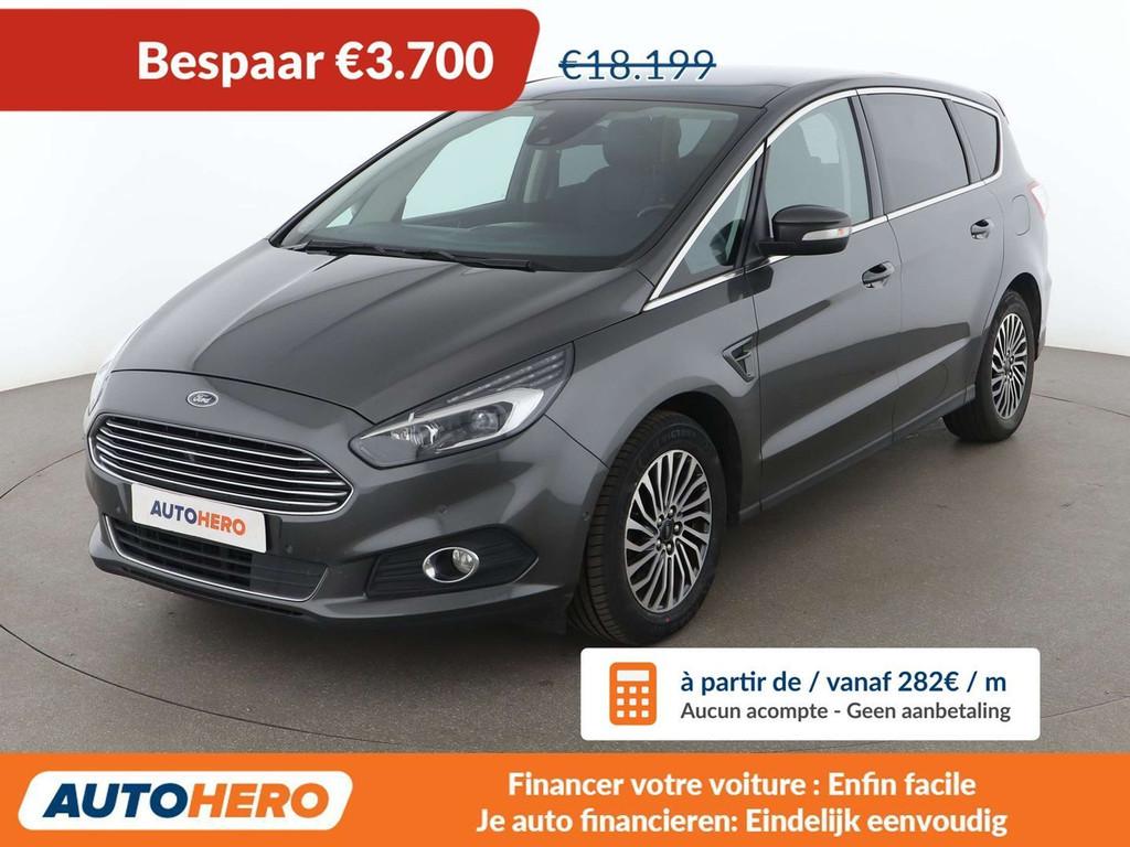 Ford S-Max 2.0 TDCi EcoBlue Titanium, Cuir, Argent ou Gris, Achat, Boîte manuelle