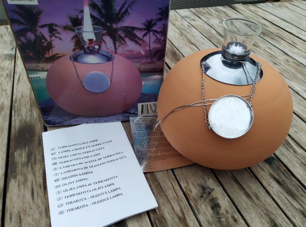 Olie lamp, Ophalen, Nieuw
