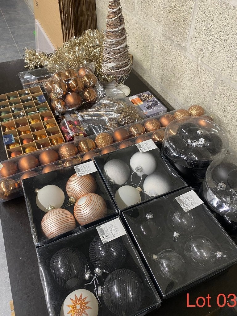 Grand lot de décorations de Noël – cuivre, noir, vert & doré, Divers, Enlèvement