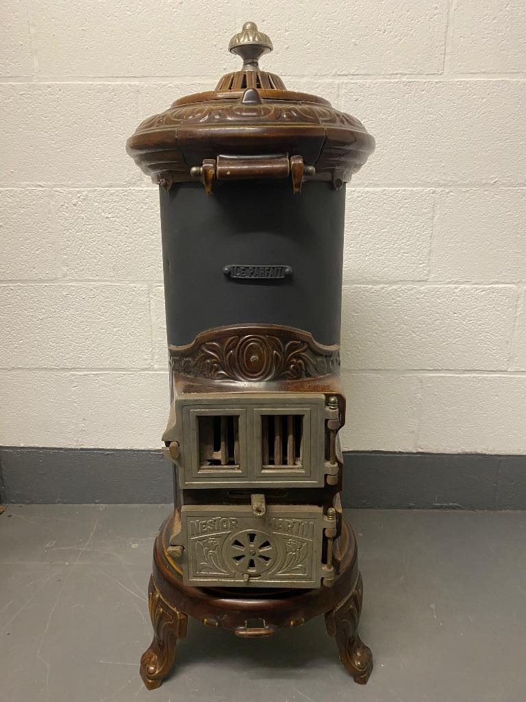 Poêle à charbon/bois vintage 1930 Nestor Martin - Le parfait, Ophalen, Gebruikt, Vrijstaand, Hout