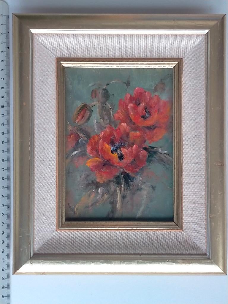 Schilderij Papaver A. Hoovelts, Ophalen