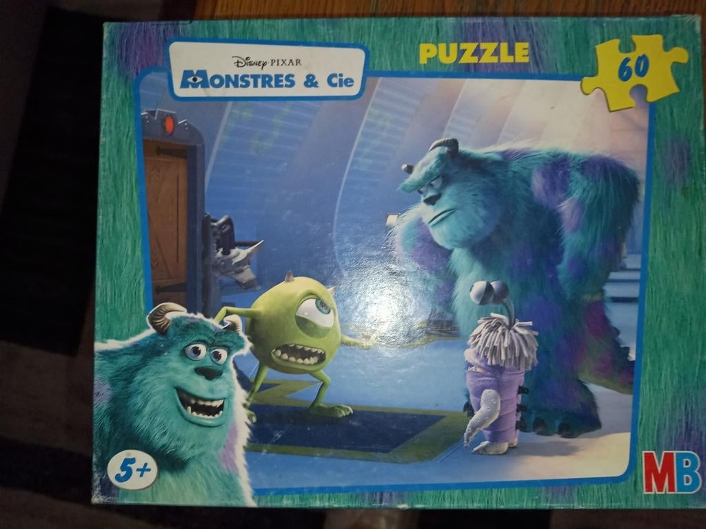 Puzzle : 60 pièces, monstres et autres MB à partir de 5 ans, Enlèvement, Utilisé