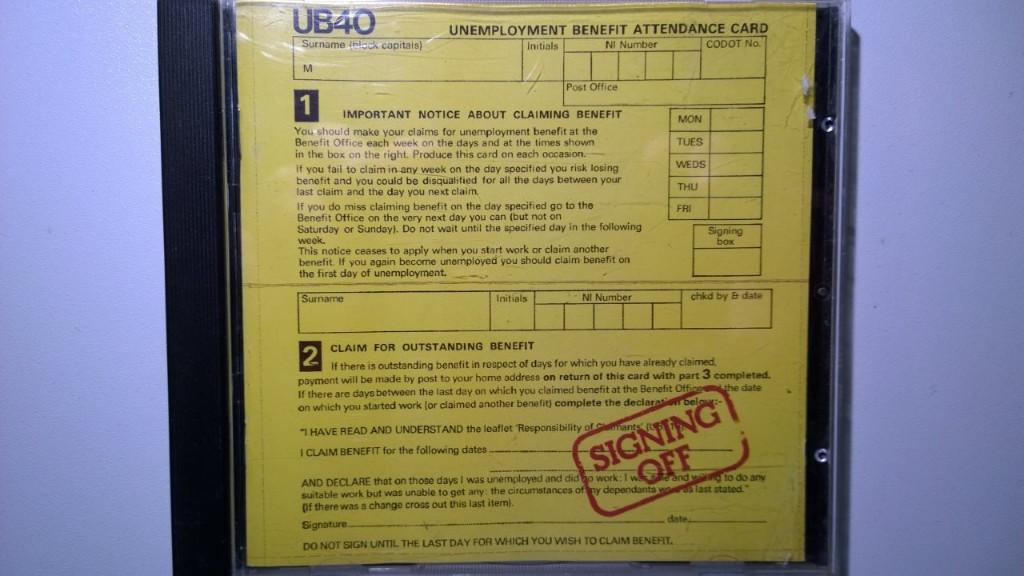 UB40 - Signing Off, Enlèvement ou Envoi, Comme neuf