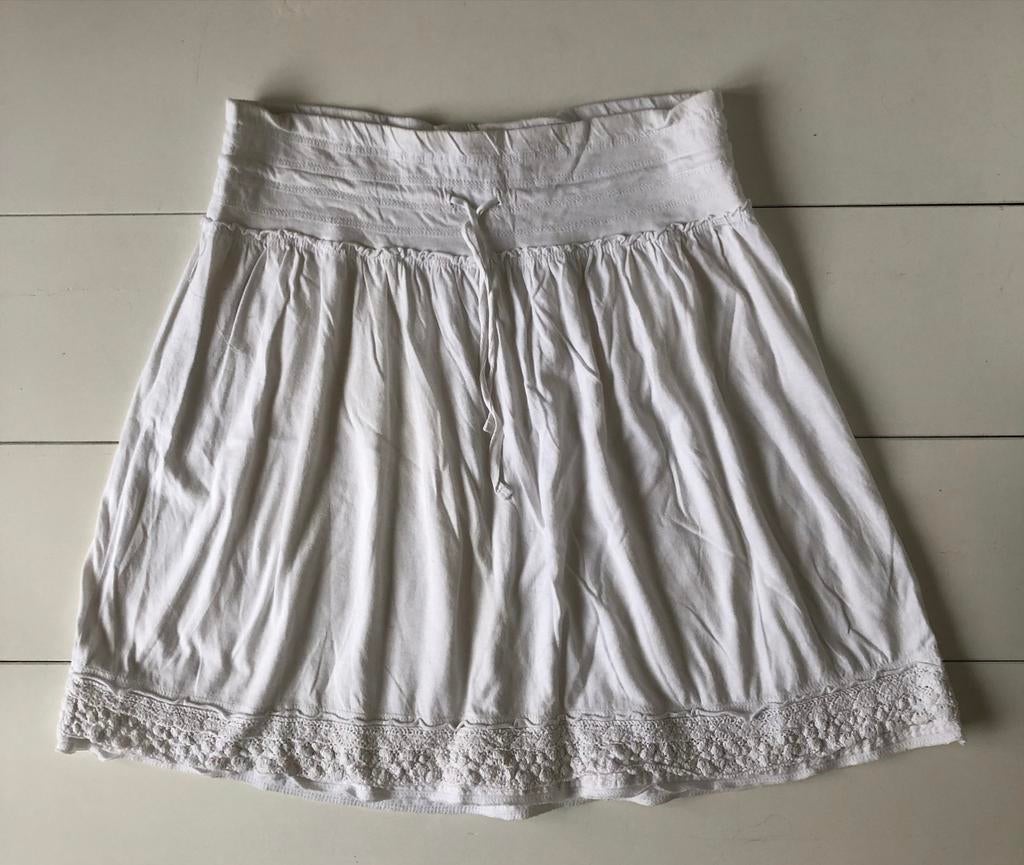 effen wit zomer rokje H&M XS extra small, H&M, Wit, Ophalen of Verzenden, Maat 34 (XS) of kleiner