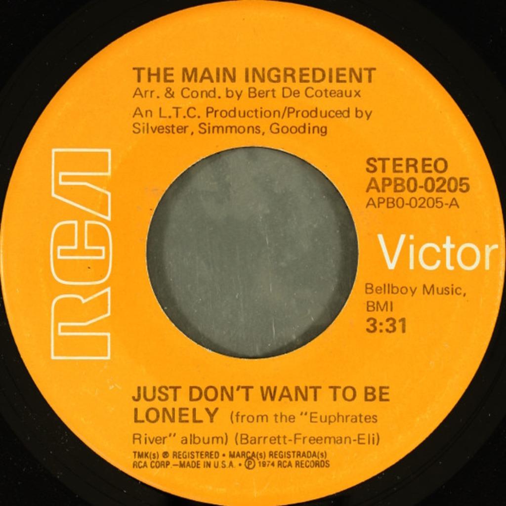 The Main Ingredient – Just Don't Want To Be Lonely ' 7, Ophalen of Verzenden, Zo goed als nieuw, Overige formaten