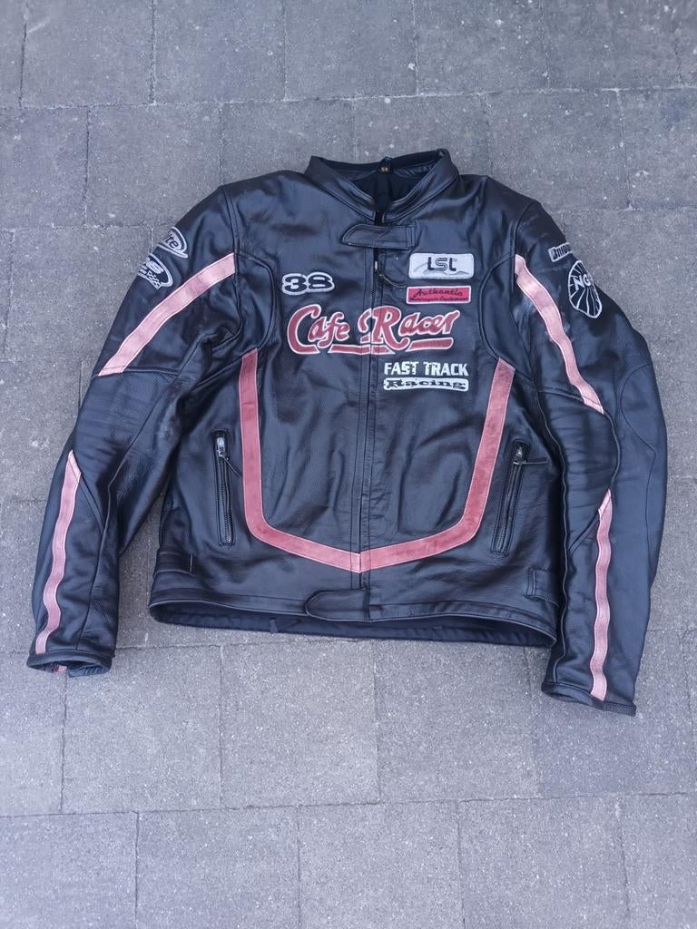 Caferacer biker-jacket leder, Ophalen of Verzenden, Heren, Jas | leer, Louis cafe racer