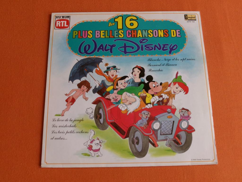 * LES 16 PLUS BELLES CHANSONS DE WALT DISNEY * VINYL 33 T *, CD & DVD, Vinyles | Enfants & Jeunesse, Enlèvement, Utilisé, Autres types