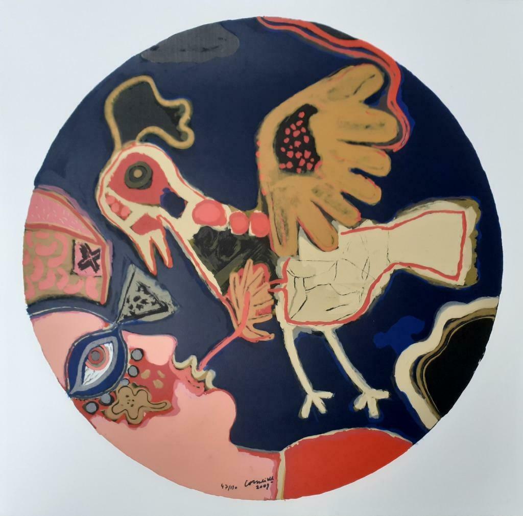 "Libre oiseau" - Guillaume Corneille, Antiek en Kunst, Ophalen of Verzenden