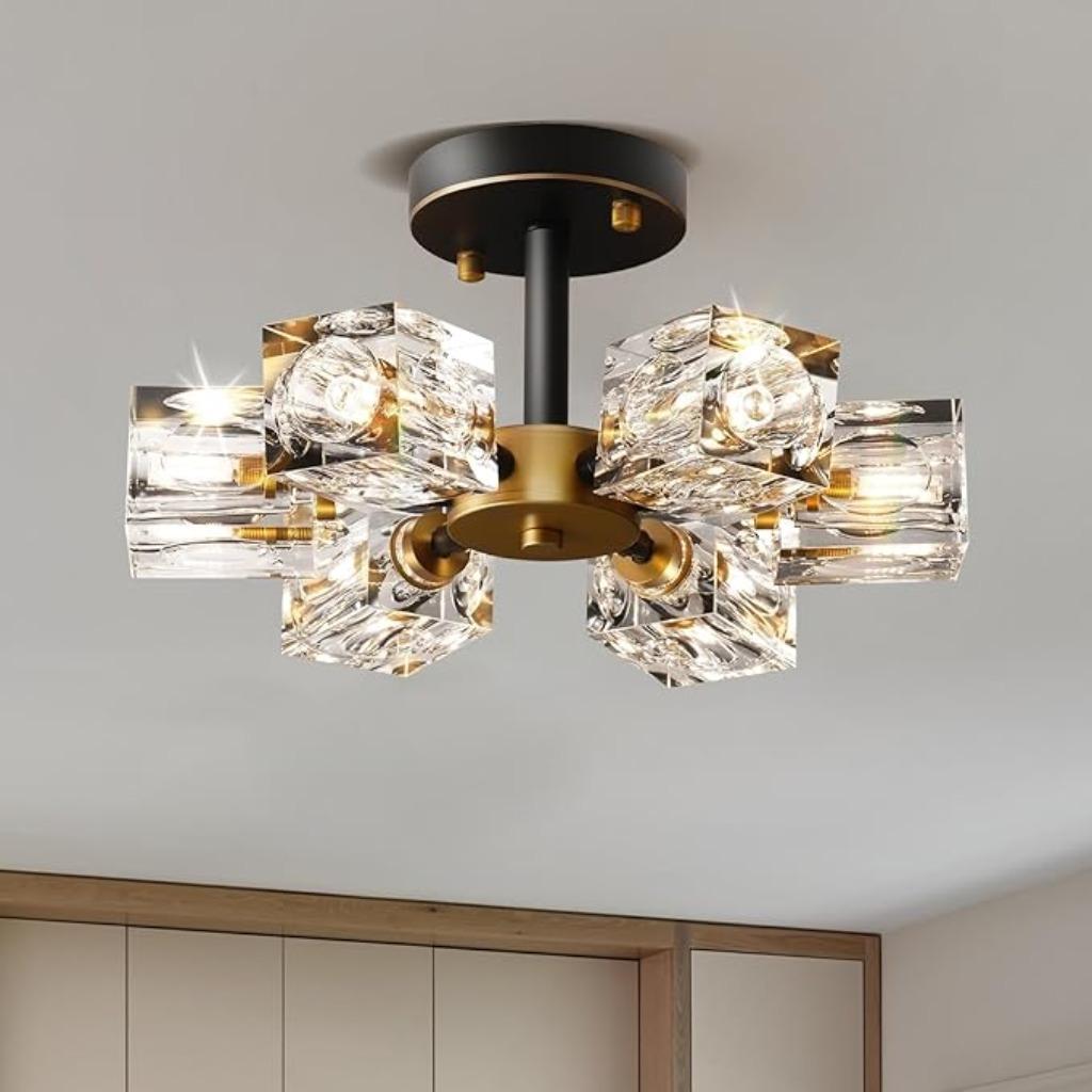 Plafonnier en cristal moderne LIVRAISON RAPIDE ET GRATUITE, Envoi, Neuf, MODERN