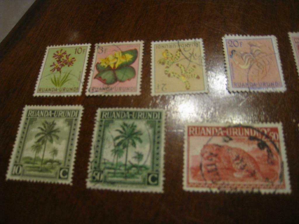 postzegels partij ruanda burundi, Ophalen of Verzenden, Zuid-Afrika, Gestempeld