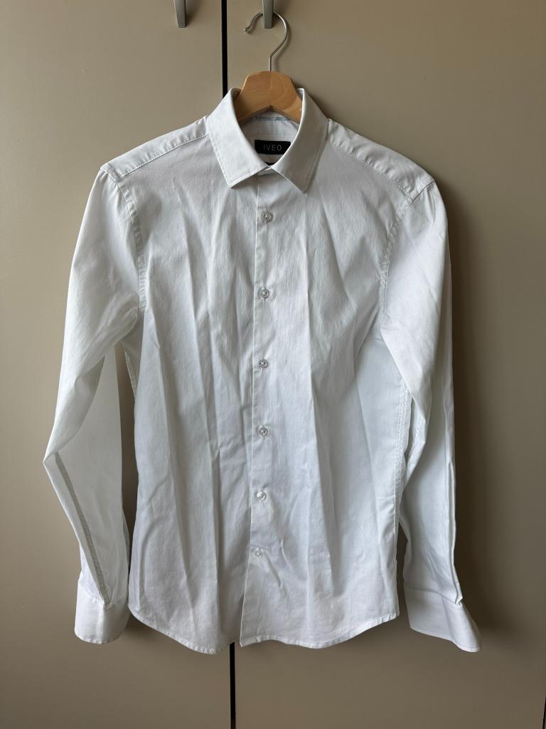 Wit hemd Iveo stretch maat XS, Ophalen of Verzenden, Zo goed als nieuw, Wit, Iveo by JBC