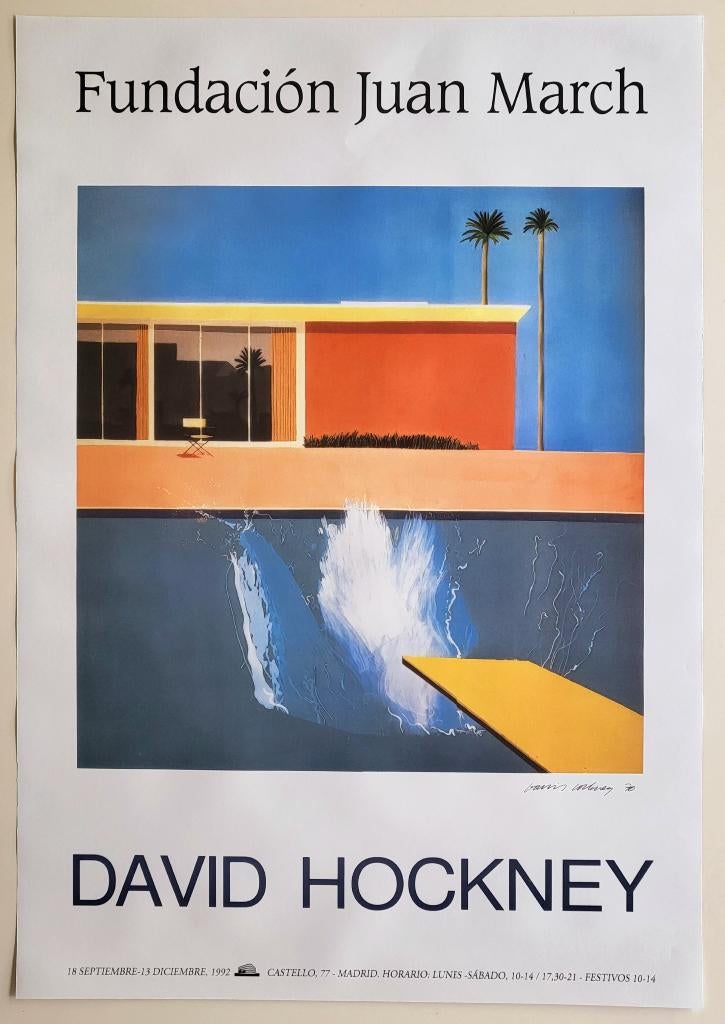 David Hockney - A bigger splash - Exposition offset - 1992, Envoi