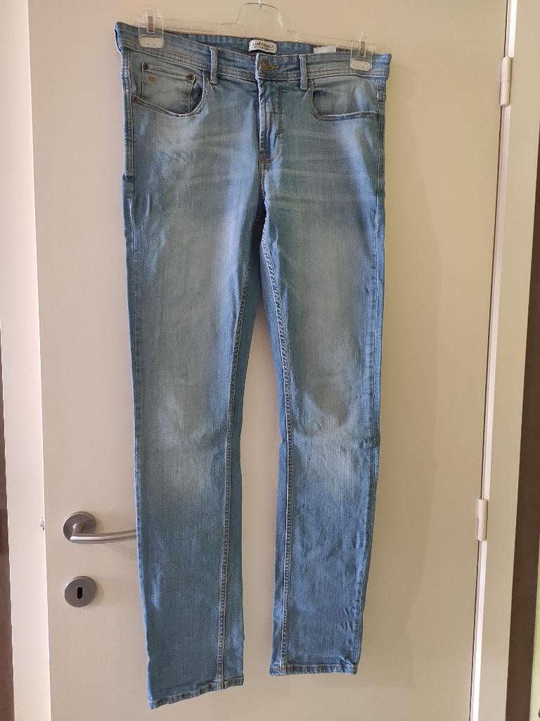 Broek jeans, Quarterback, slim fit, W 32 L 34 of maat M, Enlèvement, Porté, Bleu, Taille 48/50 (M)