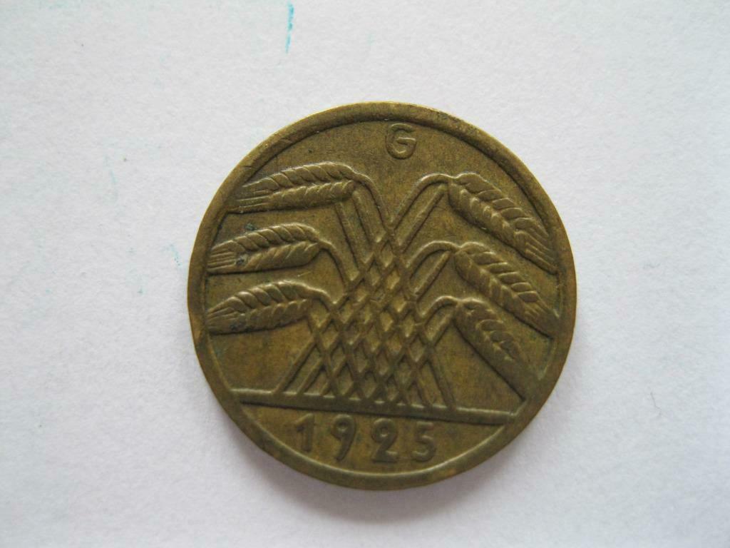 5 Reichspfennig 1925  G, Enlèvement ou Envoi, Allemagne, Monnaie en vrac