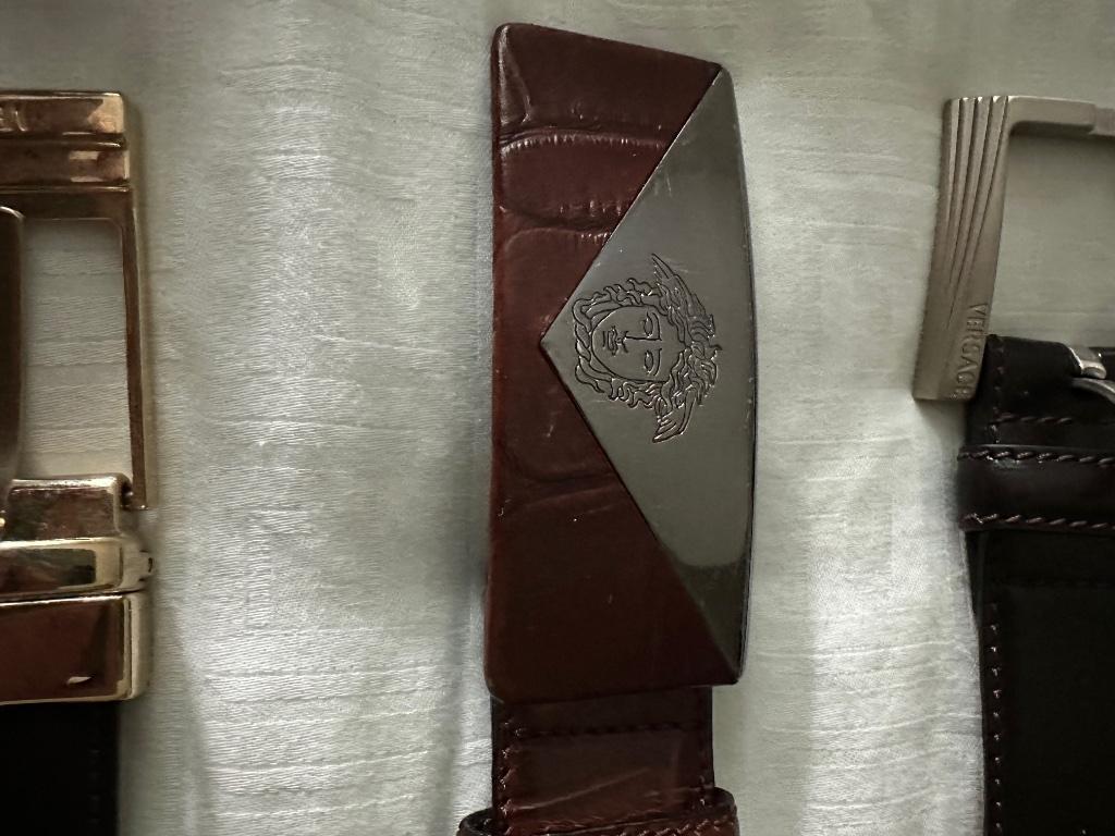 Ceinturen Gianni Versace, Ophalen, Bruin, Minder dan 95 cm, Zo goed als nieuw