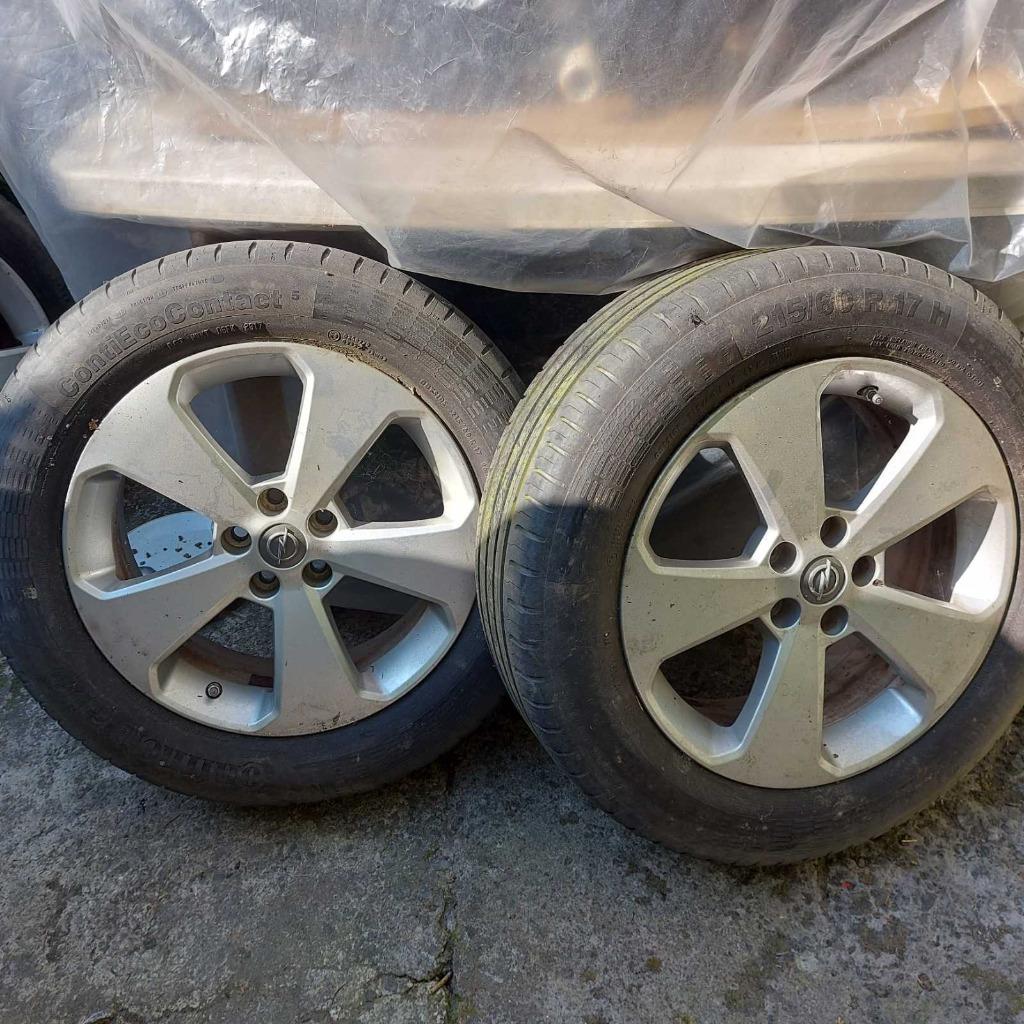 Jante Opel 17''+ PNEUS  215/60 R17 H, 215 mm, Véhicule de tourisme, Pneus été, Enlèvement