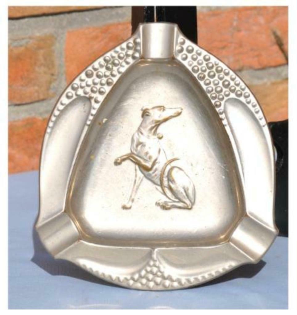 §cendrier  métallique  argenté, Enlèvement ou Envoi, Utilisé, Cendrier