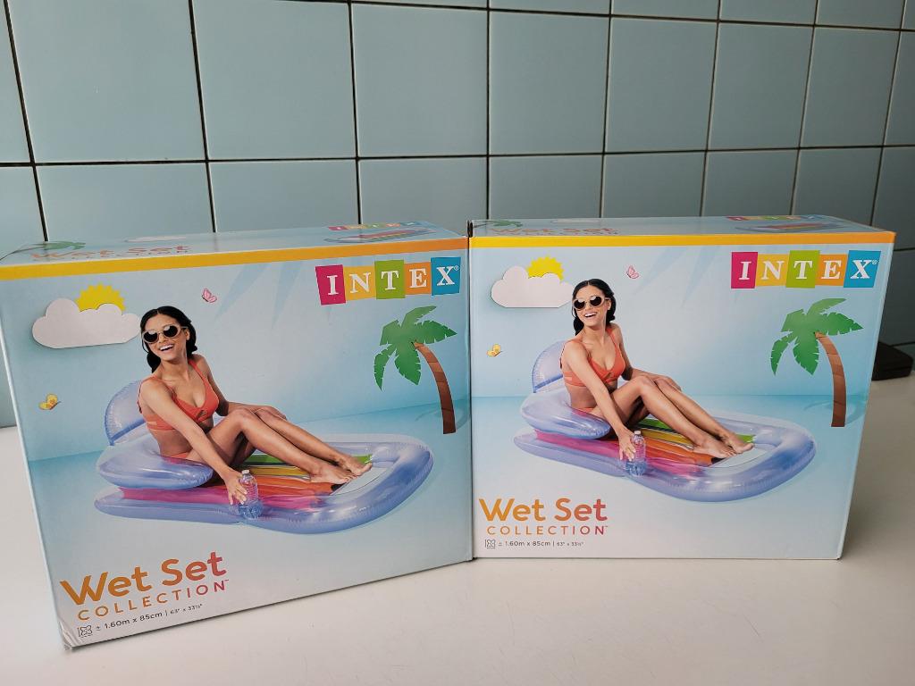 1 nieuwe opblaasbare luchtmatras Intex King Kool Lounge, Ophalen, Nieuw, Overige typen