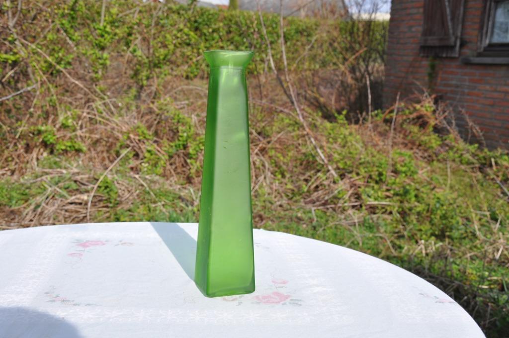 vase soliflore vert, Ophalen of Verzenden, Gebruikt, Groen