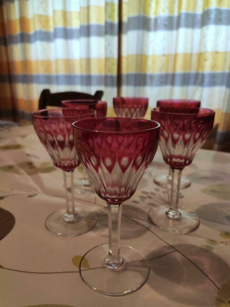 Série de 6 verres VSL rouges, Enlèvement ou Envoi, Comme neuf