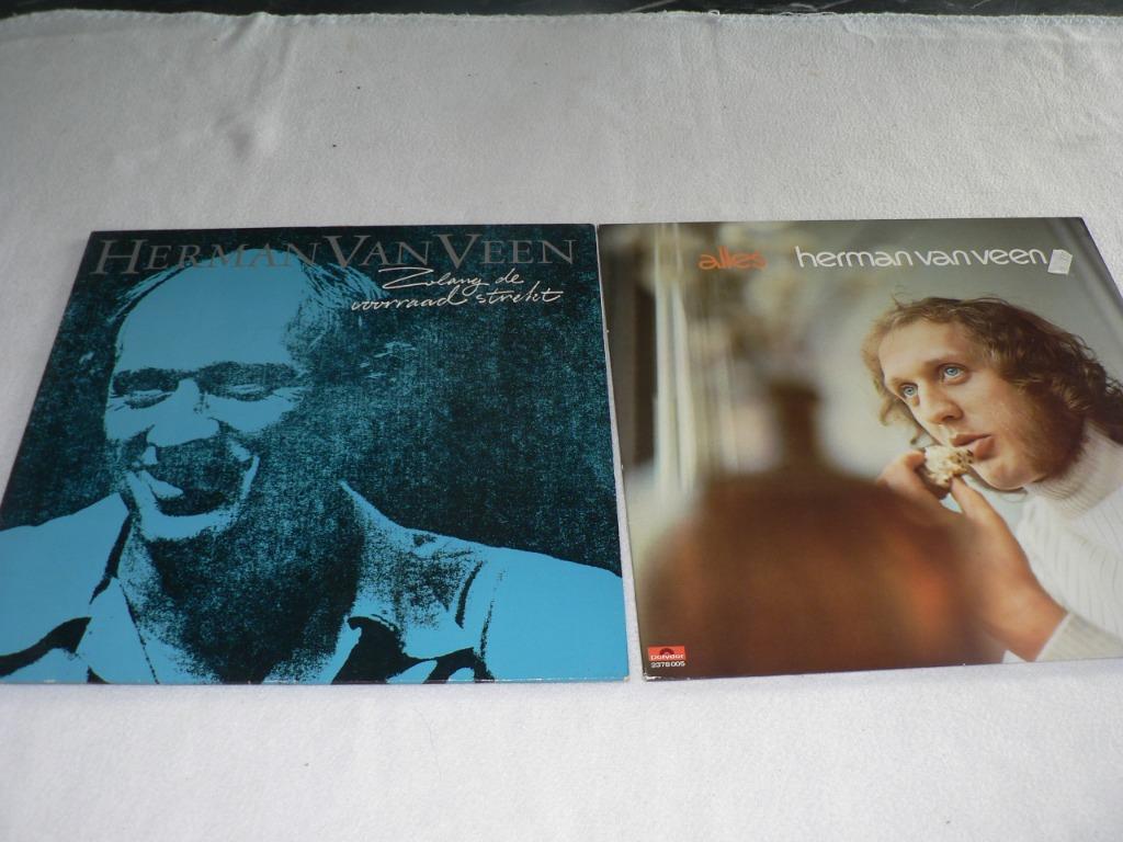 LP Herman van veen 2 stuks, Ophalen of Verzenden, Gebruikt
