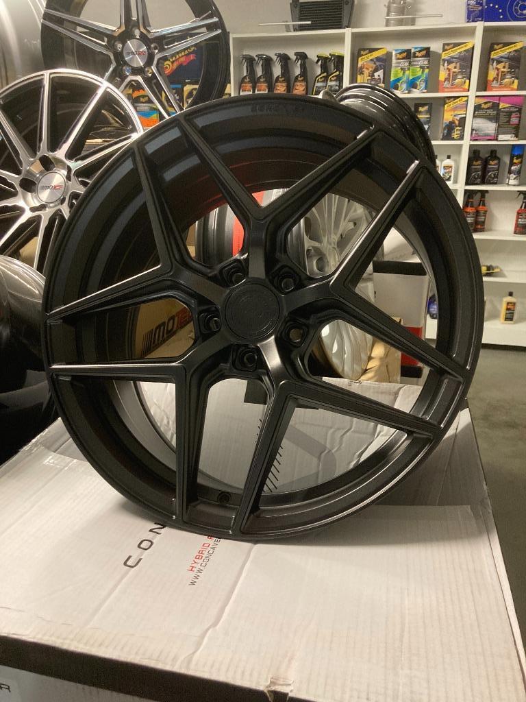 Alu Velgenset Concaver CVR2 19" 5x112 Carbon Graphite NIEUW, 19 inch, Velg(en), Nieuw, Ophalen of Verzenden