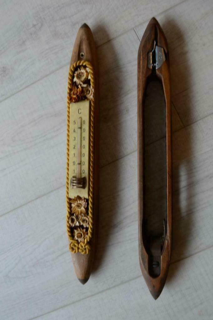 Twee antieke weefspoelen, Ophalen of Verzenden